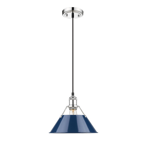 1 Light Pendant - 10" (3306-M CH-NVY)