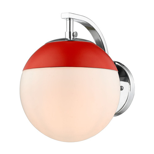 1 Light Wall Sconce (3218-1W CH-RED)