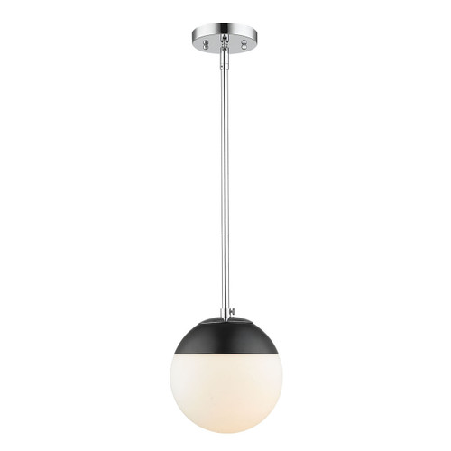 Small Pendant with Rod (3218-S CH-BLK)