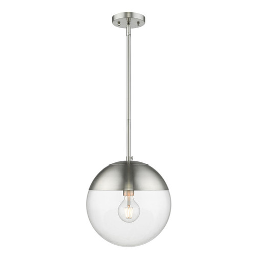 Dixon 1 Light Pendant with Rod in Pewter (3219-L PW-PW)