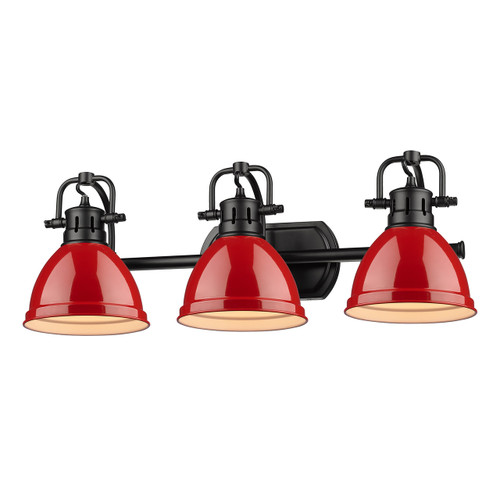 3 Light Bath Vanity (3602-BA3 BLK-RD)
