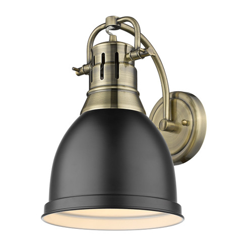 1 Light Wall Sconce (3602-1W AB-BLK)