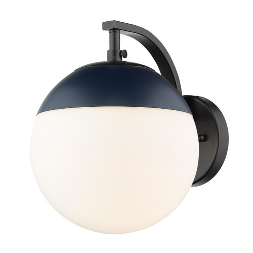 1 Light Wall Sconce (3218-1W BLK-MNVY)