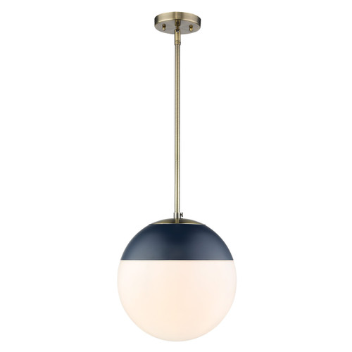 1 Light Pendant with Rod (3218-L AB-MNVY)