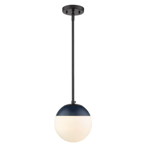 Small Pendant with Rod (3218-S BLK-MNVY)