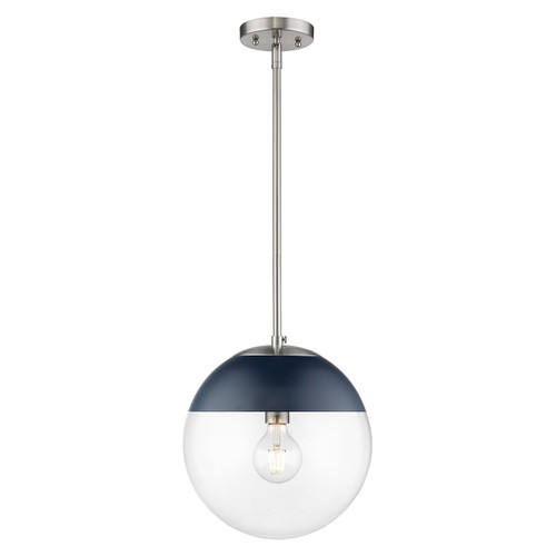 1 Light Pendant with Rod (3219-L PW-MNVY)