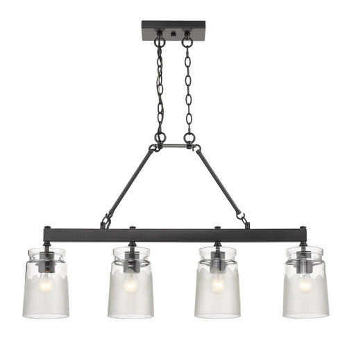 Travers Linear Pendant in Matte Black (1405-LP BLK-CAG)