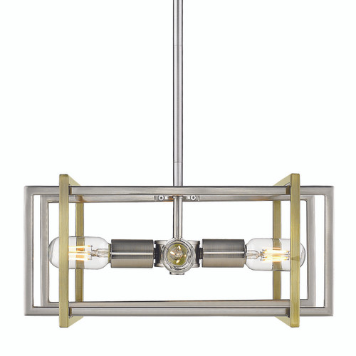 4 Light Pendant (6070-4P PW-AB)