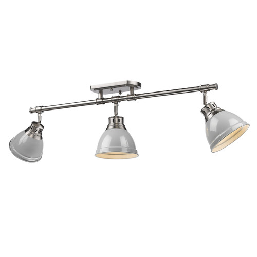 Semi-Flush - Track Light (3602-3SF PW-GY)