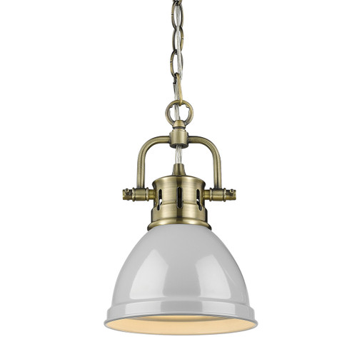 Mini Pendant with Chain (3602-M1L AB-GY)