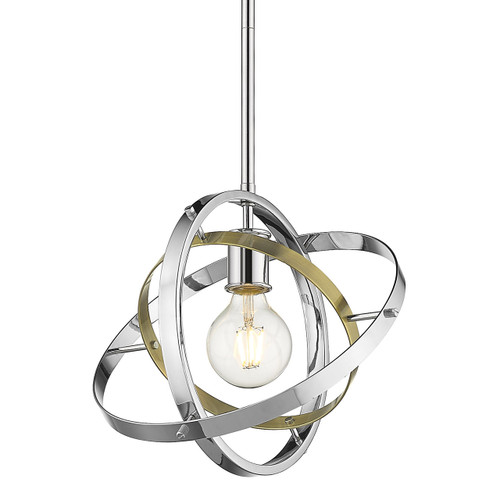 Atom Medium Pendant in Chrome (7936-M CH-AB-CH)