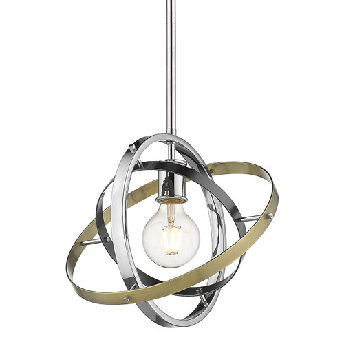 Atom Medium Pendant in Chrome (7936-M CH-BS-AB)