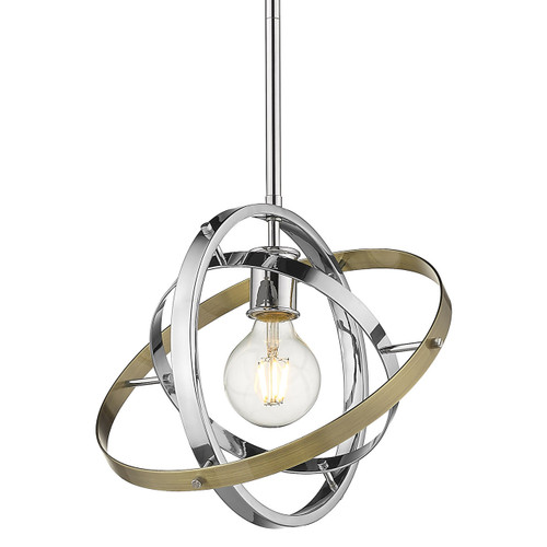 Atom Medium Pendant in Chrome (7936-M CH-CH-AB)