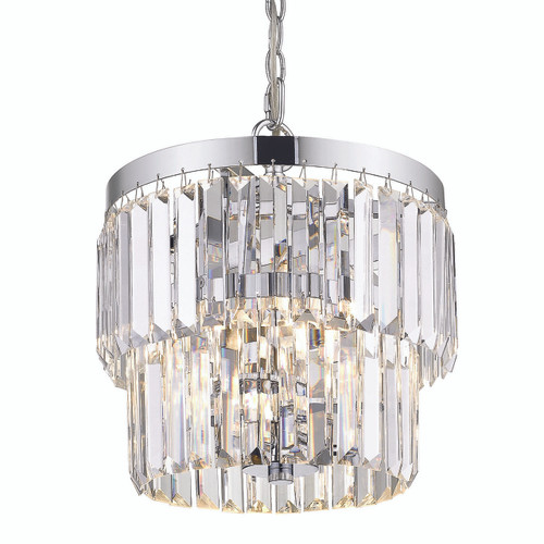 Paris 3 Light Pendant (no cage) in Chrome (2247-3P CH)