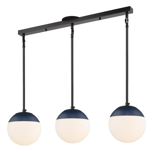 Linear Pendant (3218-3LP BLK-MNVY)