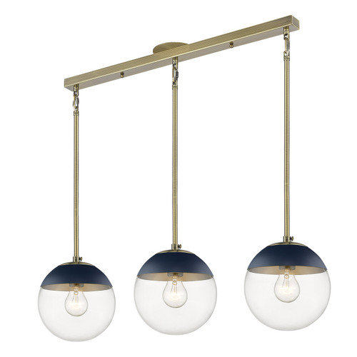 Linear Pendant (3219-3LP AB-MNVY)