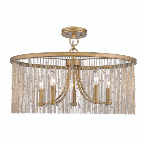 5 Light Semi-Flush (1771-5SF PG-CRY)