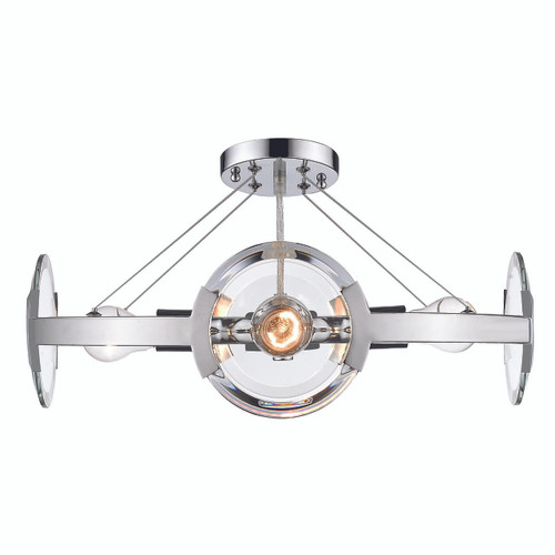 Amari 4 Light Semi-Flush in Chrome (2635-4SF CH-CH)