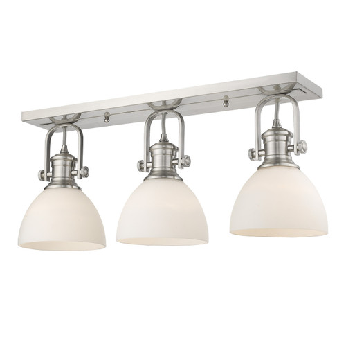 Hines 3 Light Semi-Flush in Pewter (3118-3SF PW-OP)