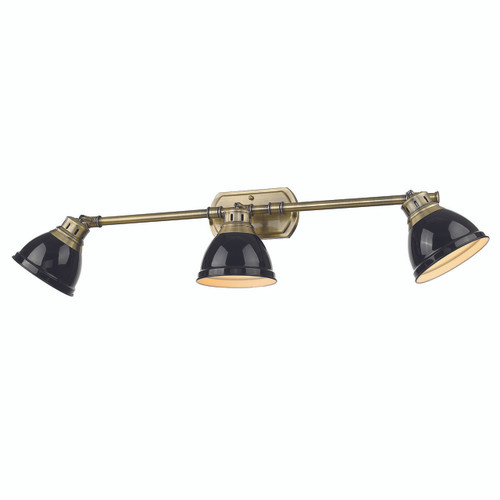 3 Light Bath Vanity (3602-VL3 AB-BK)