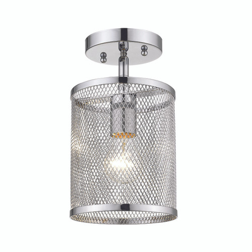 1 Light Semi-Flush (no cage) (2245-1SF CH)