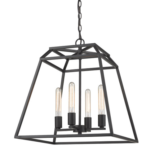 Amara 4 Light Pendant in Matte Black (0372-4P BLK)