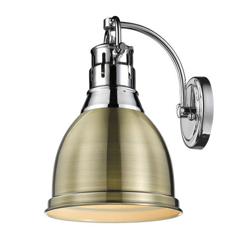 Duncan 1 Light Wall Sconce in Chrome (3602-1W CH-AB)