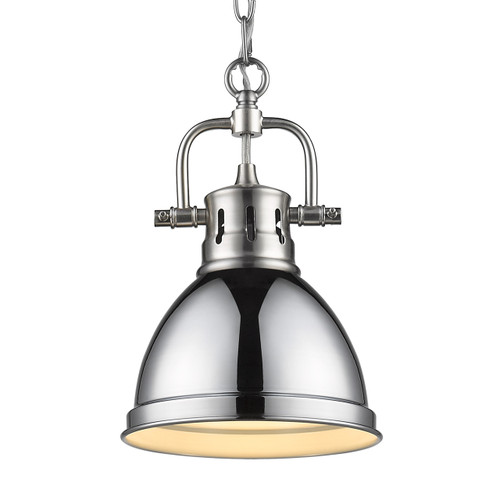 Duncan Mini Pendant with Chain in Pewter (3602-M1L PW-CH)