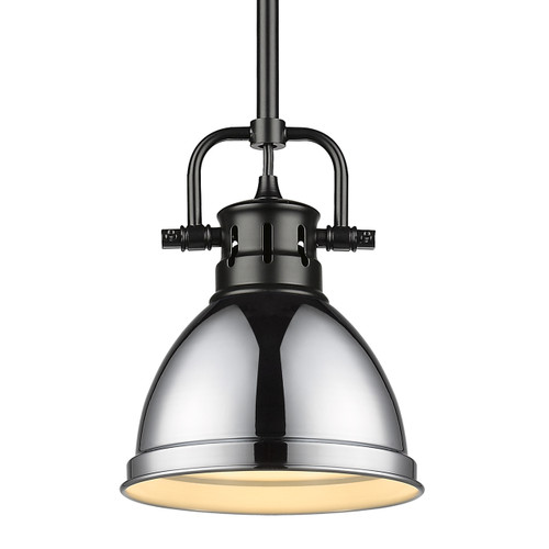 Duncan Mini Pendant with Rod in Matte Black (3604-M1L BLK-CH)