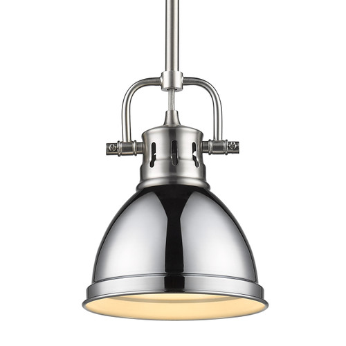 Duncan Mini Pendant with Rod in Pewter (3604-M1L PW-CH)