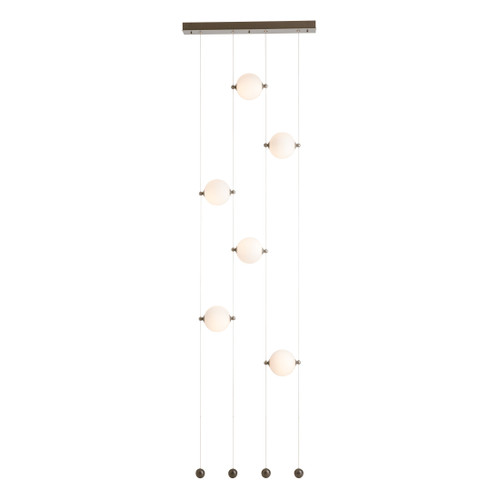 Hubbardton Forge Abacus 6-Light Ceiling-to-Floor LED Pendant (139055)