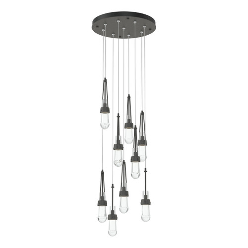Hubbardton Forge Link 9-Light Clear Glass Pendant (131108)
