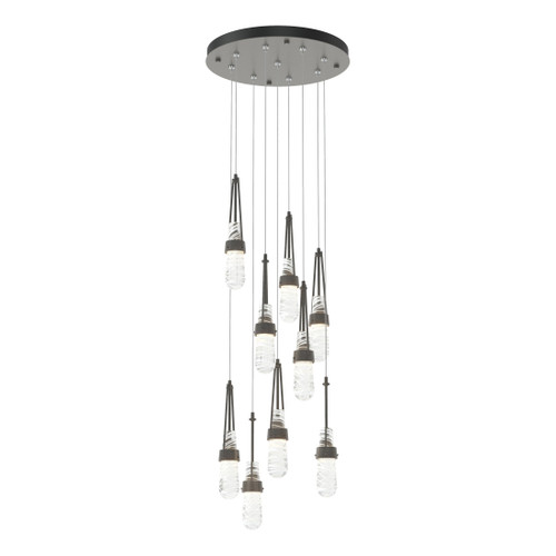 Hubbardton Forge Link 9-Light Blown Glass Pendant (131100)