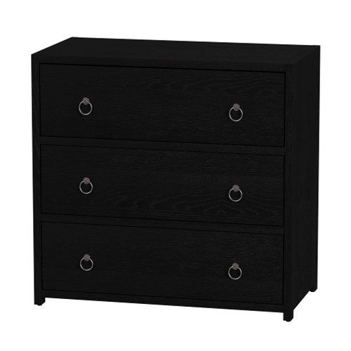 Butler Specialty Company Lark 34 in. W Rectangular Wood 3 Drawer Dresser, Black (5392432)