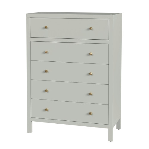 Butler Specialty Company Nora 36 in. W Rectangular Wood 5 Drawer Tall Dresser, Sage Green (5944480)