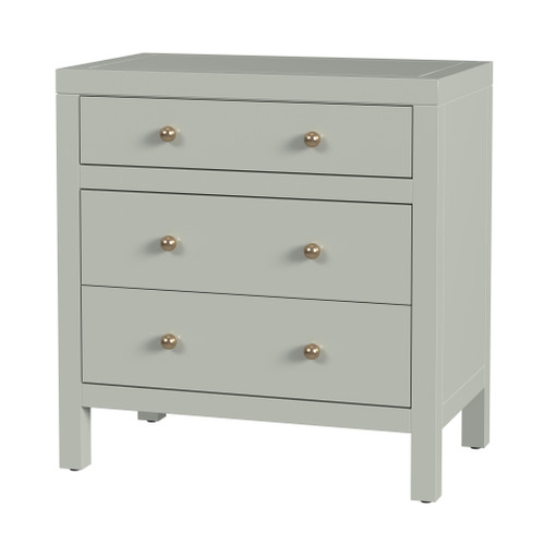 Butler Specialty Company Nora 25 in. W Rectangular Wood 3 Drawer Nightstand, Sage Green (5848480)