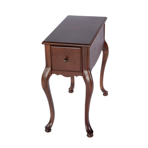Andre 11 in W Rectangular Wood Traditional 1 Drawer End Table, Cherry (6256024)