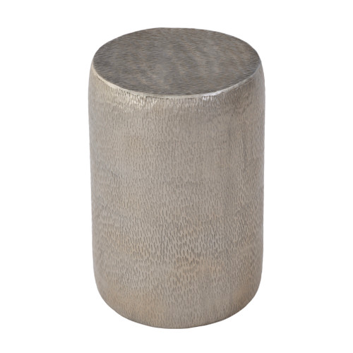 Sahara 12 in W Round Stainless Steel End Table, Antique Gold (5939226)