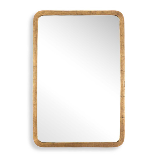 Vestry Antique Brass Mirror (08275)