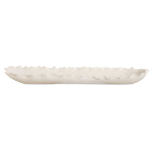 Uttermost Ripple Crest White Bowl (18269)