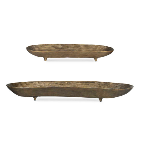 Stratum Oval Brass Bowls Set/2 (18254)