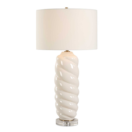 Anneli White Swirl Table Lamp (30573)