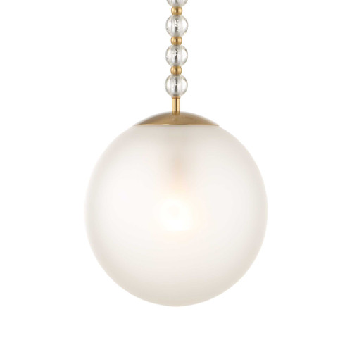 Ripple 1 Light Frost Glass Pendant (21643)