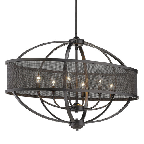 Colson Linear Pendant (with shade) in Matte Black (3167-LP BLK-BLK)