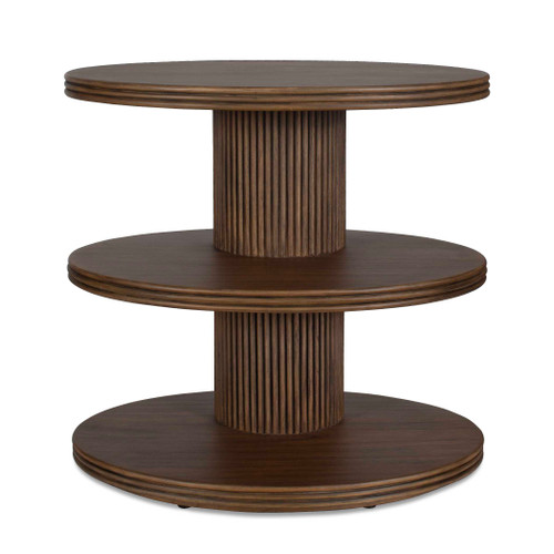 Uttermost Top Tier Oval Walnut Side Table (50320)