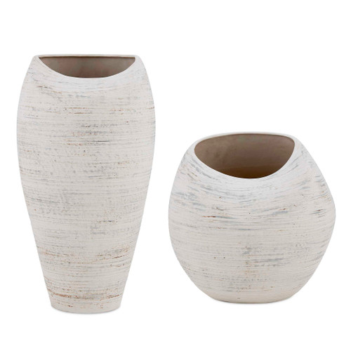 Uttermost Inara Indoor-Outdoor White Vases Set of 2 (18321)