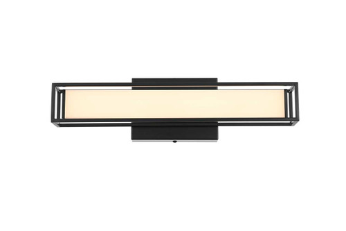 Elegant Furniture and Lighting Aden 16 Inch Led Wall Sconce In Black (LD301W16BK)