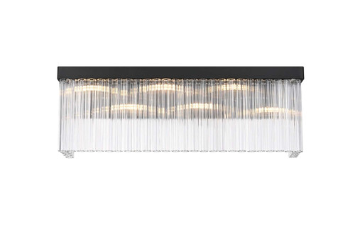 Elegant Furniture and Lighting Harlow 26 Inch Wall Sconce In Black (1070W26BK)