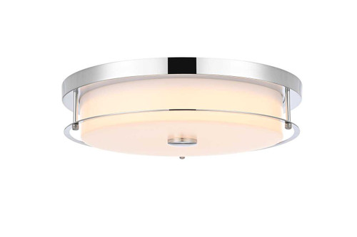 Elegant Furniture and Lighting Kolson 16 Inch Led Flush Mount In Chrome (LD304F16C)