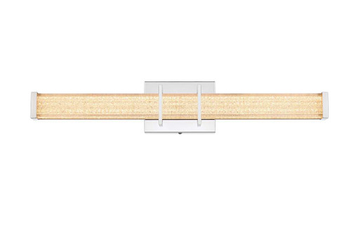 Elegant Furniture and Lighting Ivaan 24 Inch Led Wall Sconce In Chrome (LD302W24C)